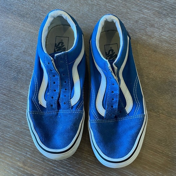 Vans Other - Vans Blue Suede Sneakers W 6 M 7.5